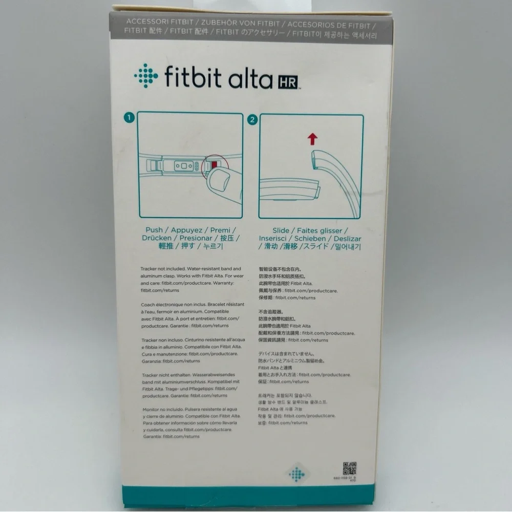 Genuine Fitbit Alta & Alta HR Classic Accessory Band Pink Size Small S/P New
